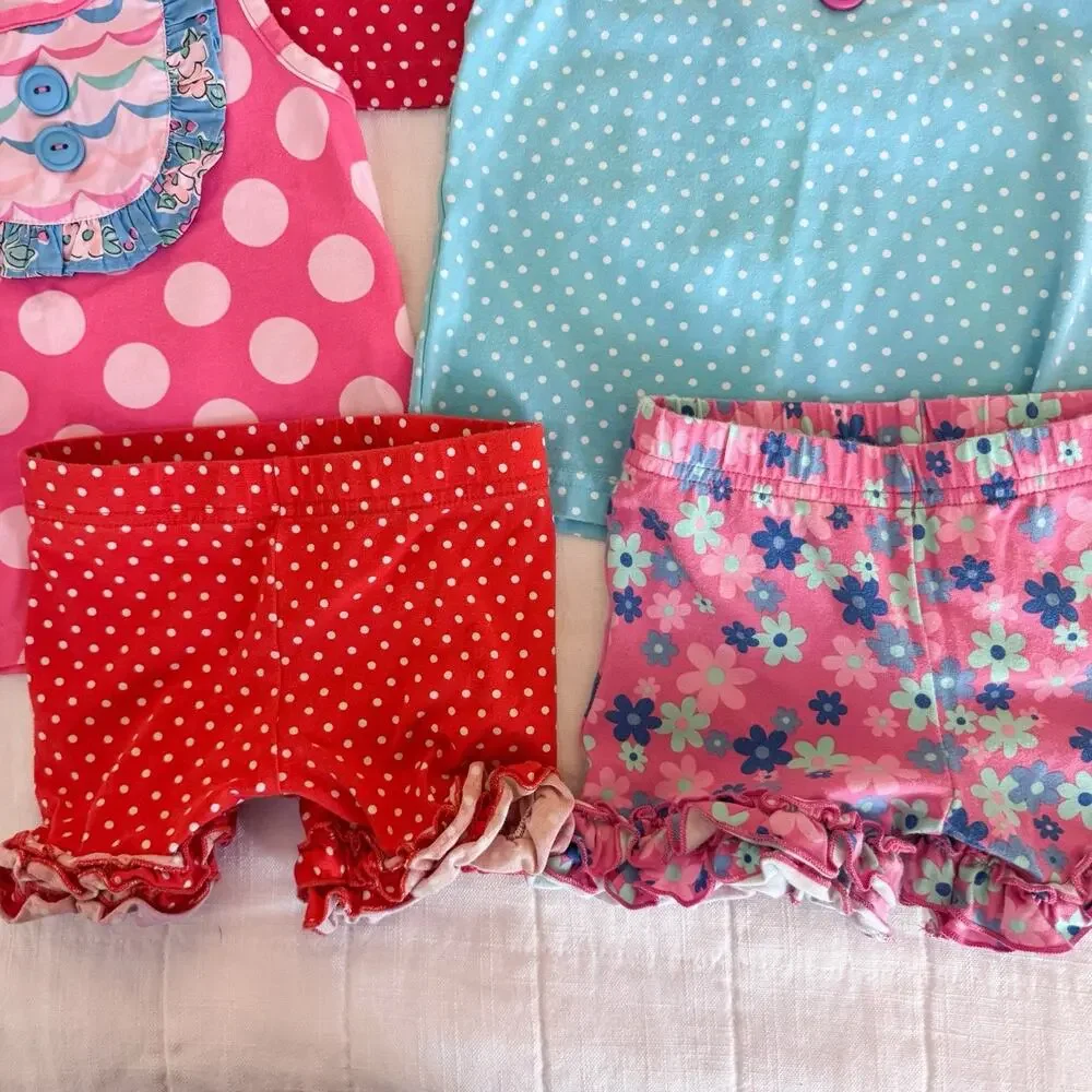 Eleanor Rose Bundle Toddler Girls 2T - 5‎ Tanks And 2 Shorts. Boutique.